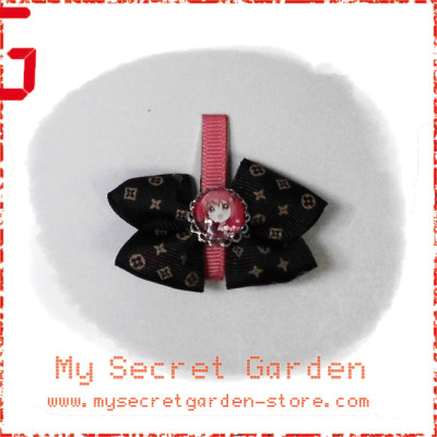 YuruYuri ( Yuru Yuri ) ゆるゆり Akari Akaza Anime Cabochon Mini Hair Bows Hair Clip 